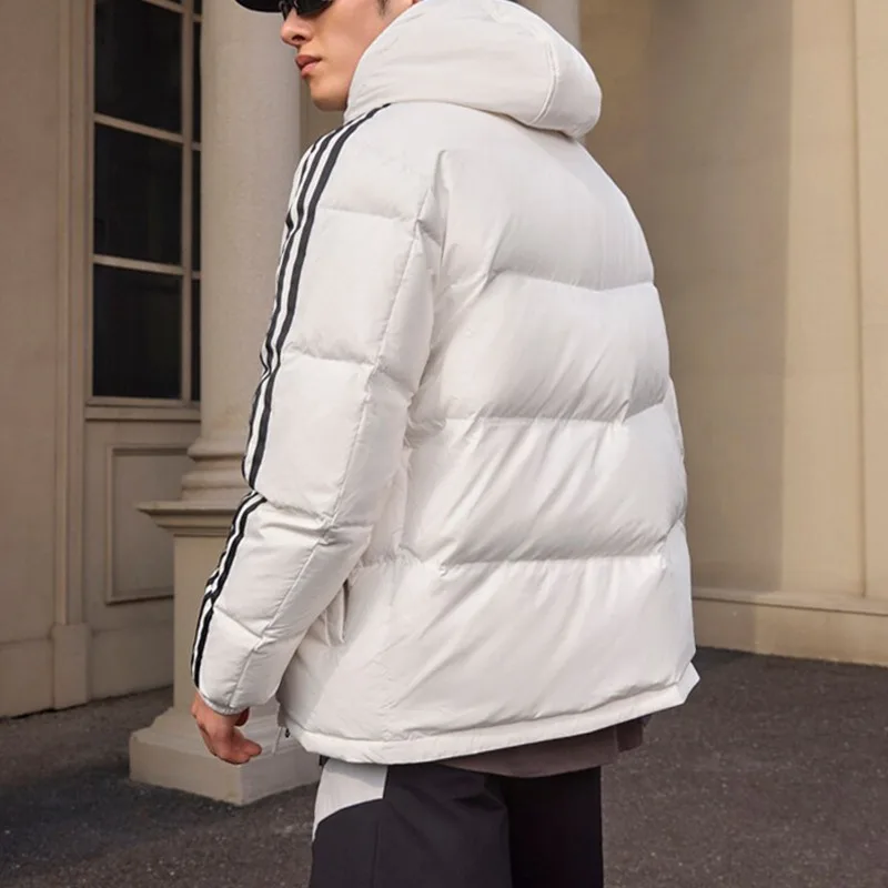 Adidas New Men's and Women's Anti-splashing Water and Warm Hooded Down Jacket JW6736