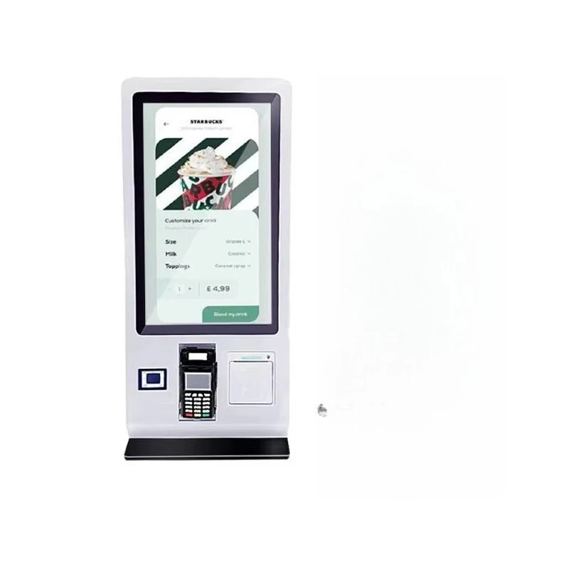 Factory Direct Sale Restaurant Small Touch Screen Kiosk Android 21.5 Inch Self Service Ordering Kiosk On Table