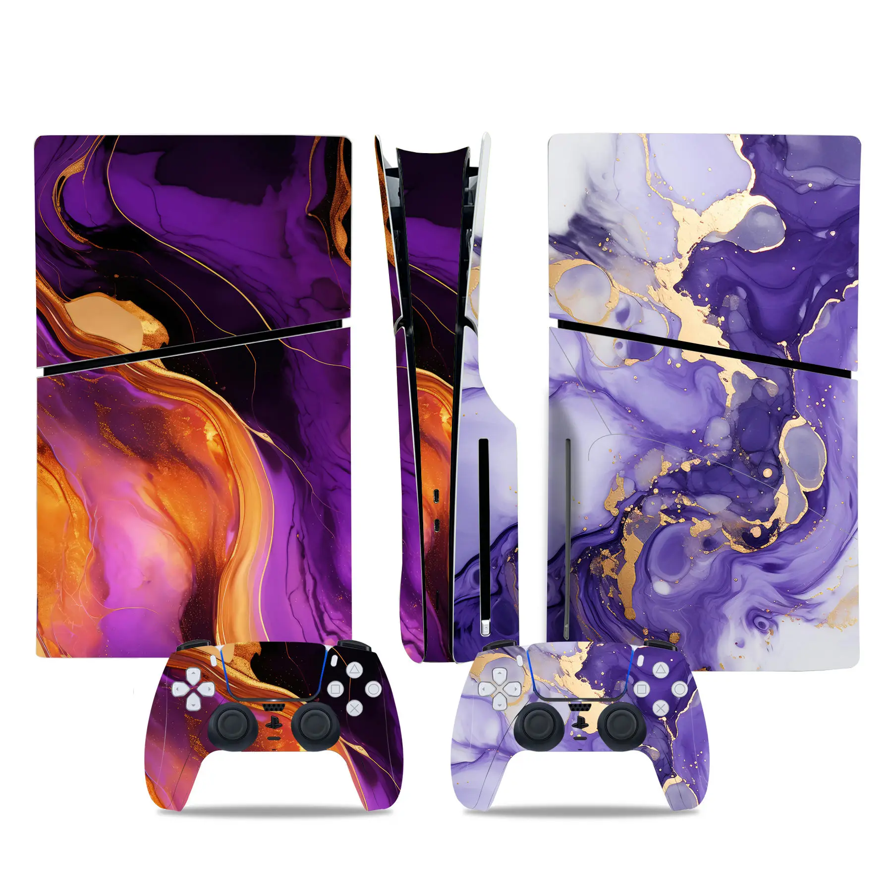 FOR PS5 SLIM Standard Disc Edition Sticker Decal Cover fConsole & Controller PS5 SLIM Skin Frosted film Sticker Vinyl