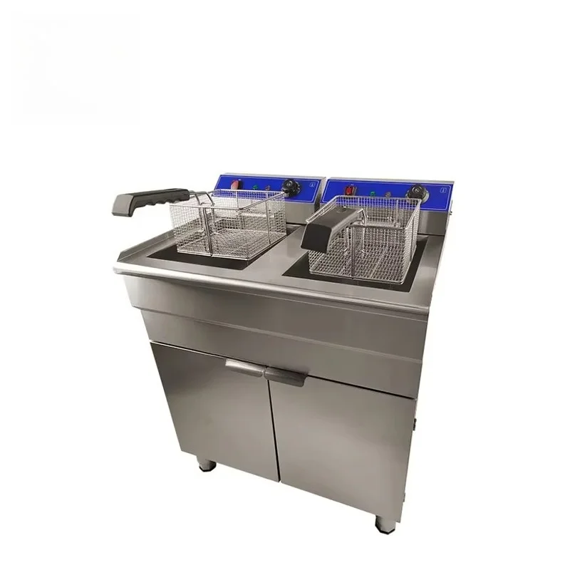 

Оборудование для общественного питания. Популярная двухбанная электрическая фритюрница.