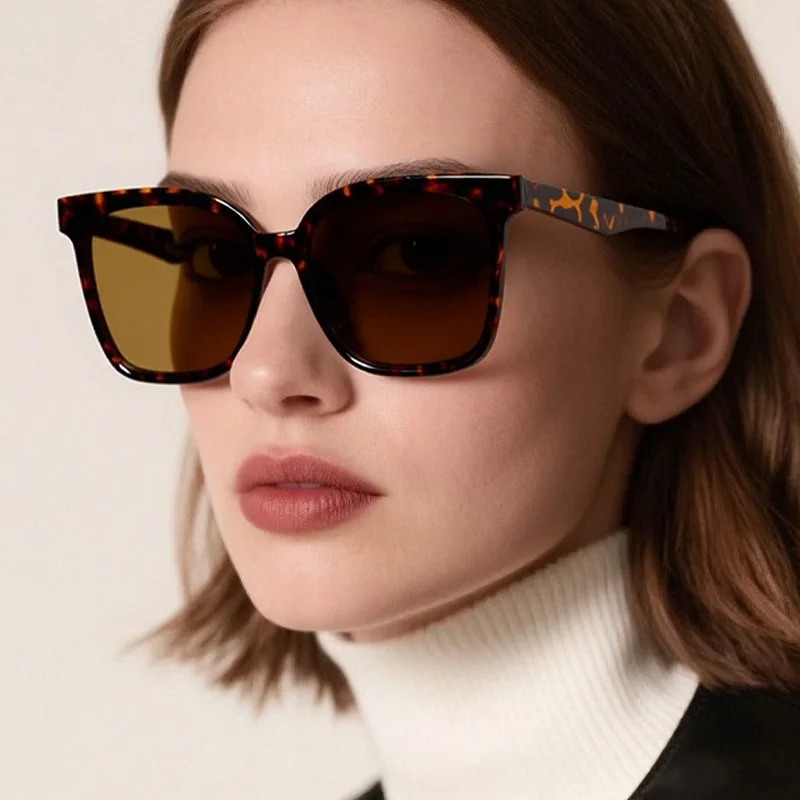 النظارات الشمسية الرجال النساء مربع الأزياء مكبرة العلامة التجارية الفاخرة مصمم الرجعية في الهواء الطلق هدايا العيد التبعي gafas دي سول النظارات #1