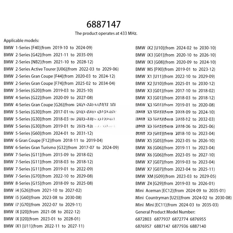 1/4 قطعة استشعار ضغط الإطارات لسيارات BMW F40 G42 NB2 U06 F44 F74 G20 G22 G26 G30 G60 F12 G32 G11 G70 G15 U11 U10 G01 G05 سيارة TPMS