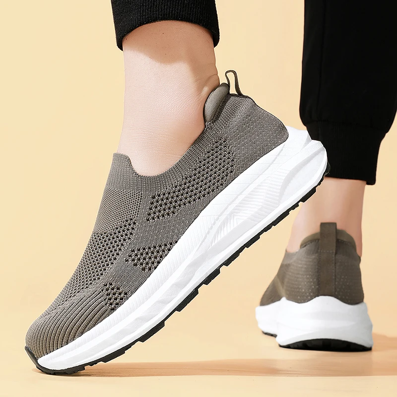Men Tenis Masculino Walking Shoes Breathable Casual Shoes Comfortable Vulcanized Shoes Fashion Outdoor Mesh Casual Sneakers Ligh