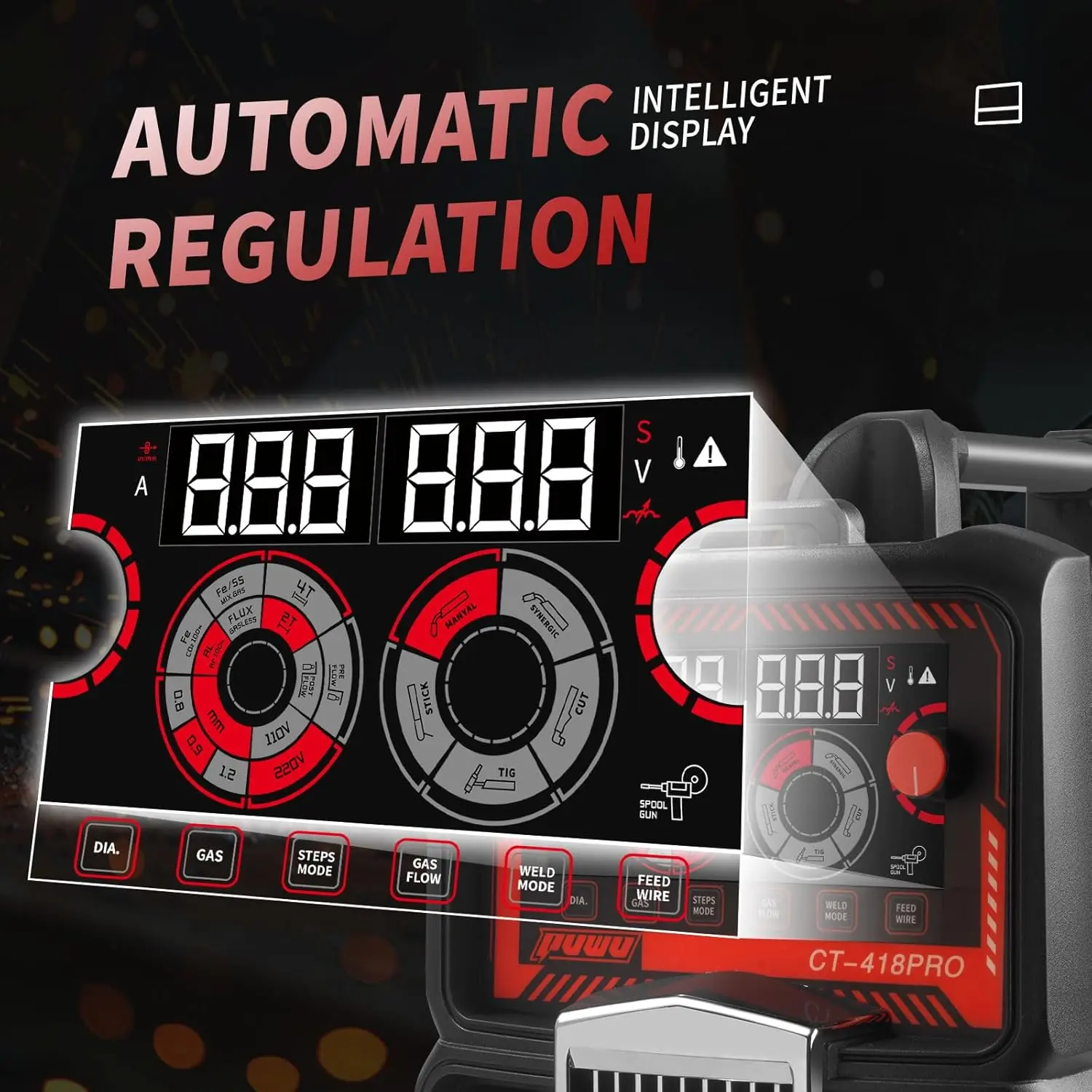 ماكينة لحام قطع البلازما كومبو غاز MIG/Gasless MIG/Lift TIG/Stick/CUT 5 في 1 ماكينة لحام ألومنيوم مع 110 فولت/220 فولت · شعبية جديدة