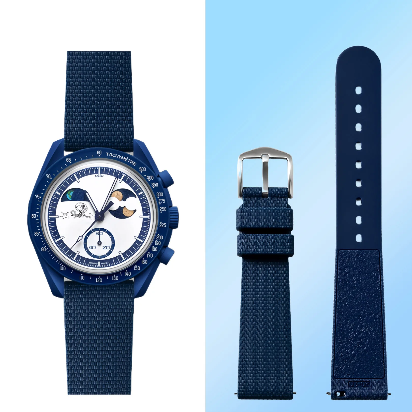 

20mm Quick Release Silicone watch Strap for Omega X Swatch Joint MoonSwatch Watchband Soft Bracelet Accessories Wristband