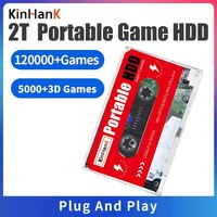 KINHANK Super Console X 2T Gaming HDD Batocera 39 with 120000 Games for PS3/PS2/PS1/N64/MAME/DC Compatible with Windows7/8/10/11