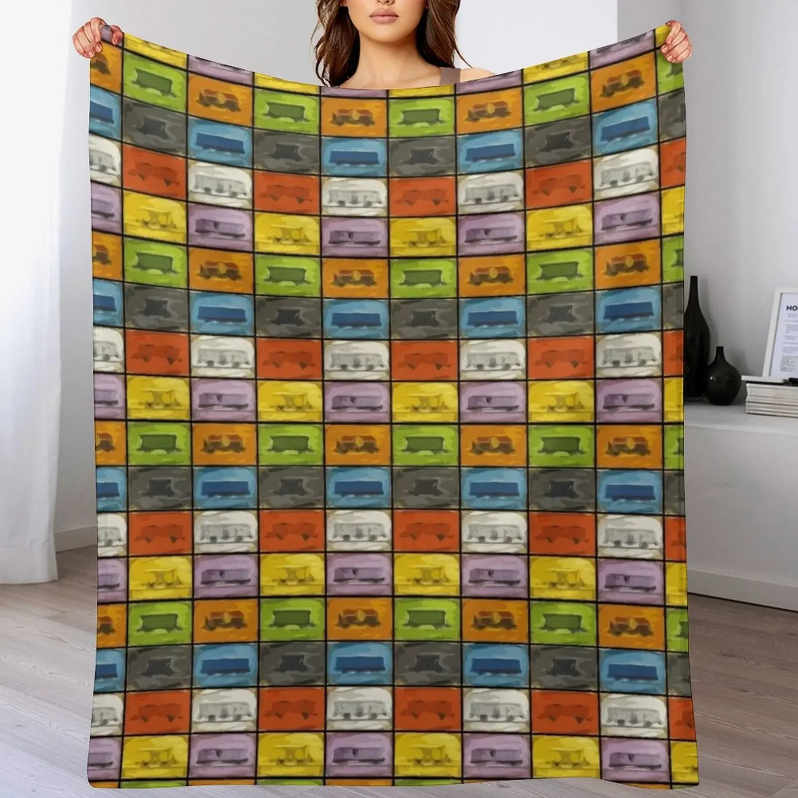 

Ticket to Ride: Trains Throw Blanket decorative Blankets Sofas Of Decoration for sofa Comforter Blankets