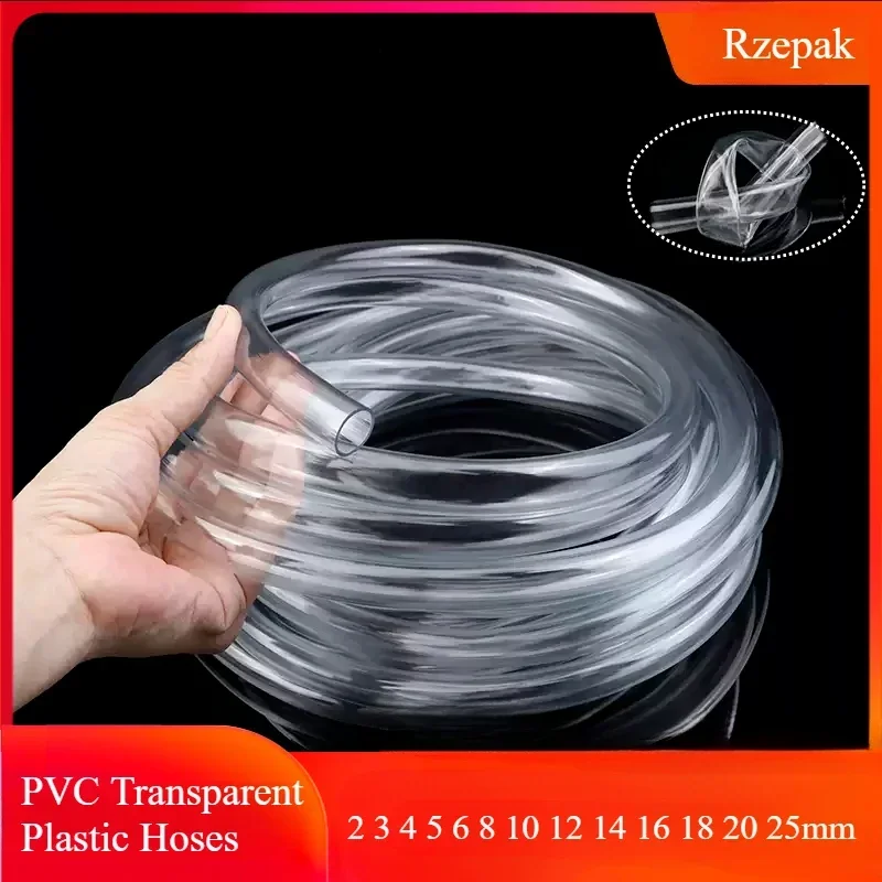 

1 Meter PVC Transparent Hoses High-Quality Water Pump Tubes in 2-25mm Diameters for Garden Irrigation 2 inch Plastic Tube