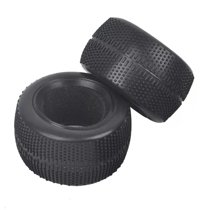 Front Rear Soft Tires for Tamiya DF-02 DT-02 DT-01 DT-03 Neo Mighty Frog TD2 DN-01 1/10 2WD Buggy Chassis (Soft Rubber Tire)