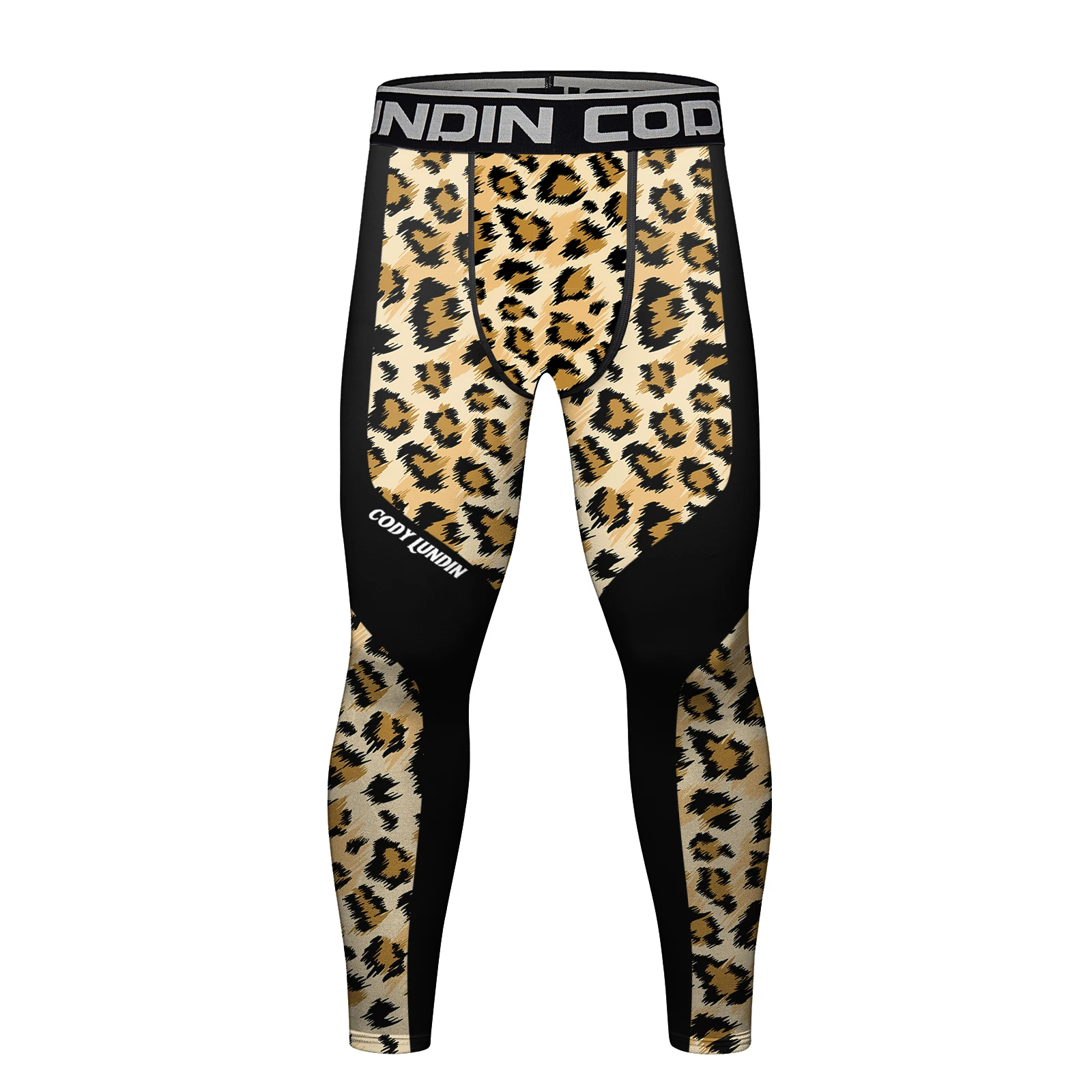 Cody Lundin Male Digital Printing Cycling Training Kickboxing Pants Customized Skinny Fitness Bodybuilding BJJ MMA Fightwears