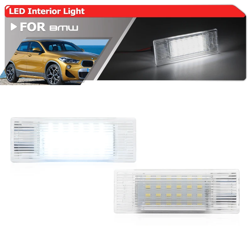 

Fits For BMW X2 F39 2018-2023 Full White F&R Interior LED Step Door Courtesy Puddle/Under Floor Footwell Lights Replacement