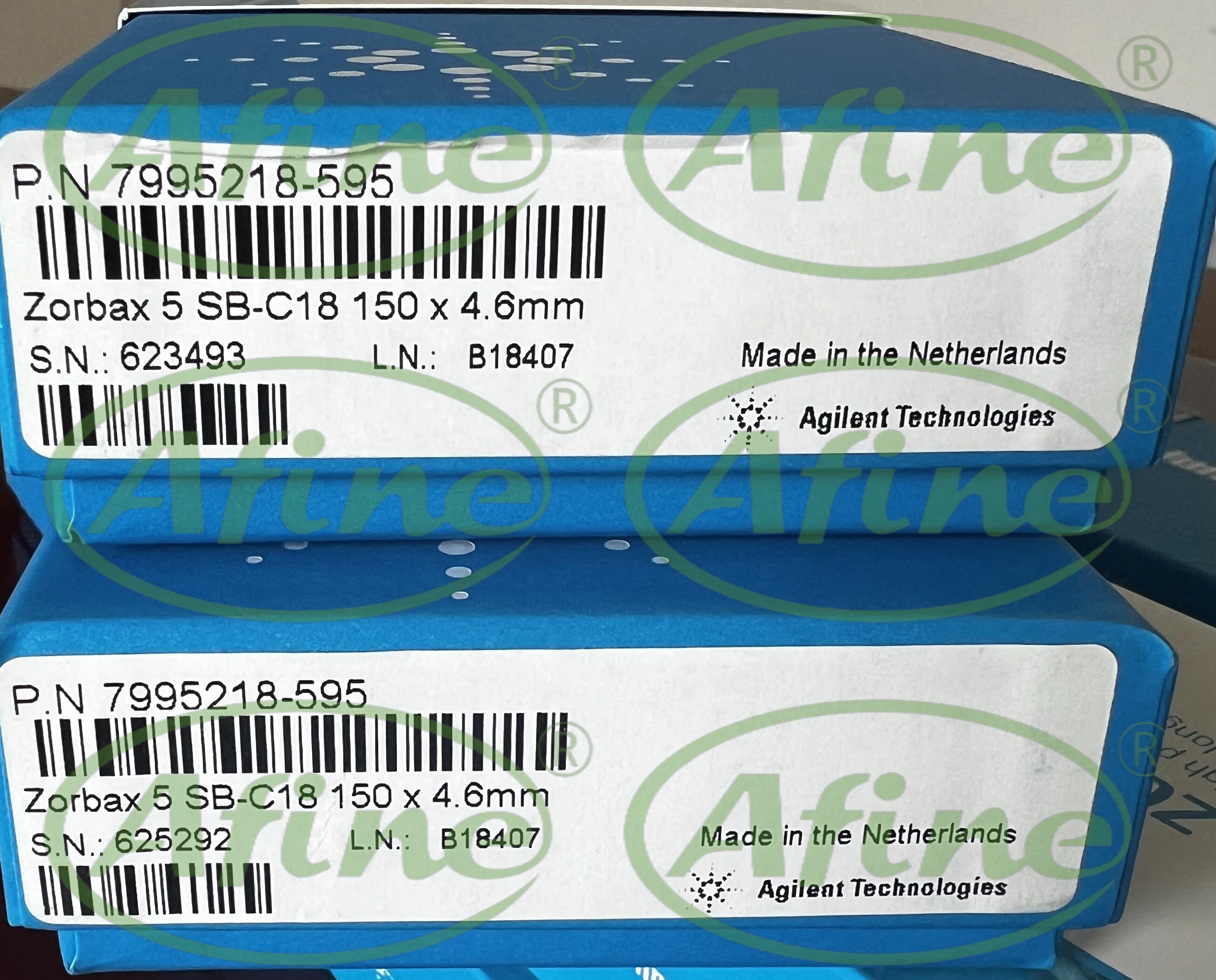 

AFINE Agilent 7995218-595 ZORBAX StableBond C18 Cartridge AC 4.6 x 150 mm, 5 µm, 400 bar