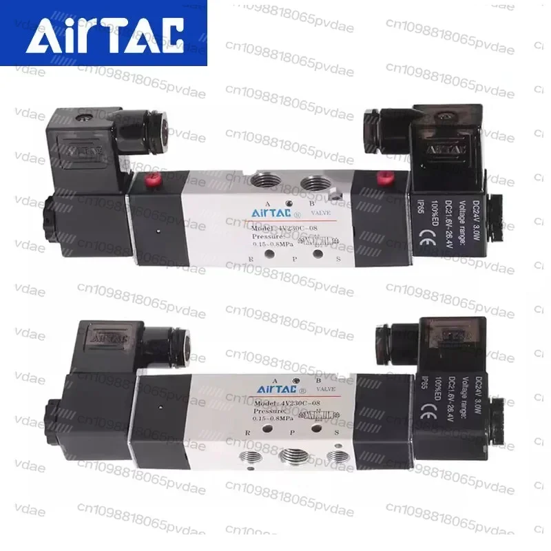 Tool PartsAirTAC 4V330C-10 Solenoid 4V130C-06 4V230C-08 Valve Air Valve Three Position Five Way Reversing  12V 24V 110V 220V