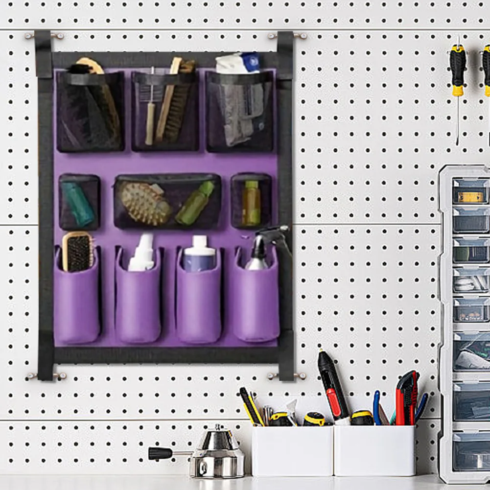 حقيبة تخزين حصان تك متعددة الجيوب منظم مقطورة الحصان حقيبة العناية بمقطورة الحصان لزجاجة مشط فرشاة الحصان