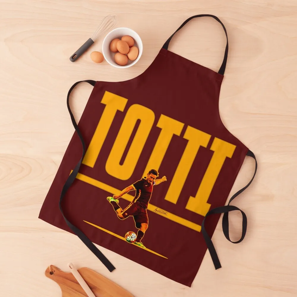 Totti Icon Apron Cute Kitchen Accessories Woman Kitchens Chef Uniform kitchen and home Apron