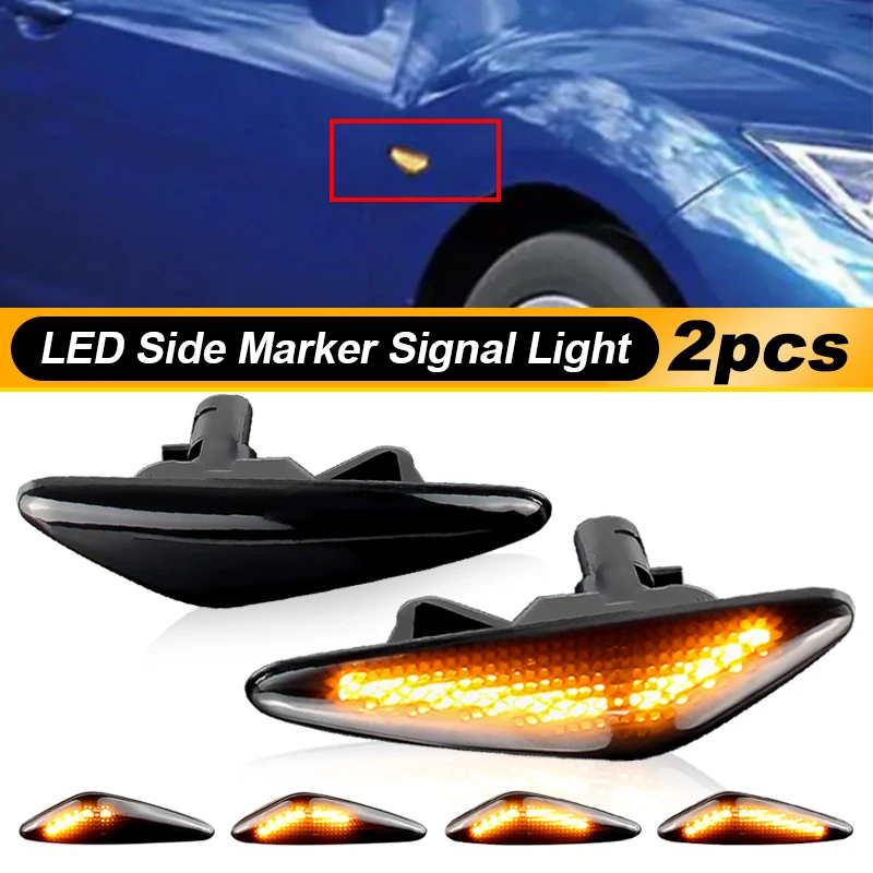2Pcs Led Dynamic Tu… - image