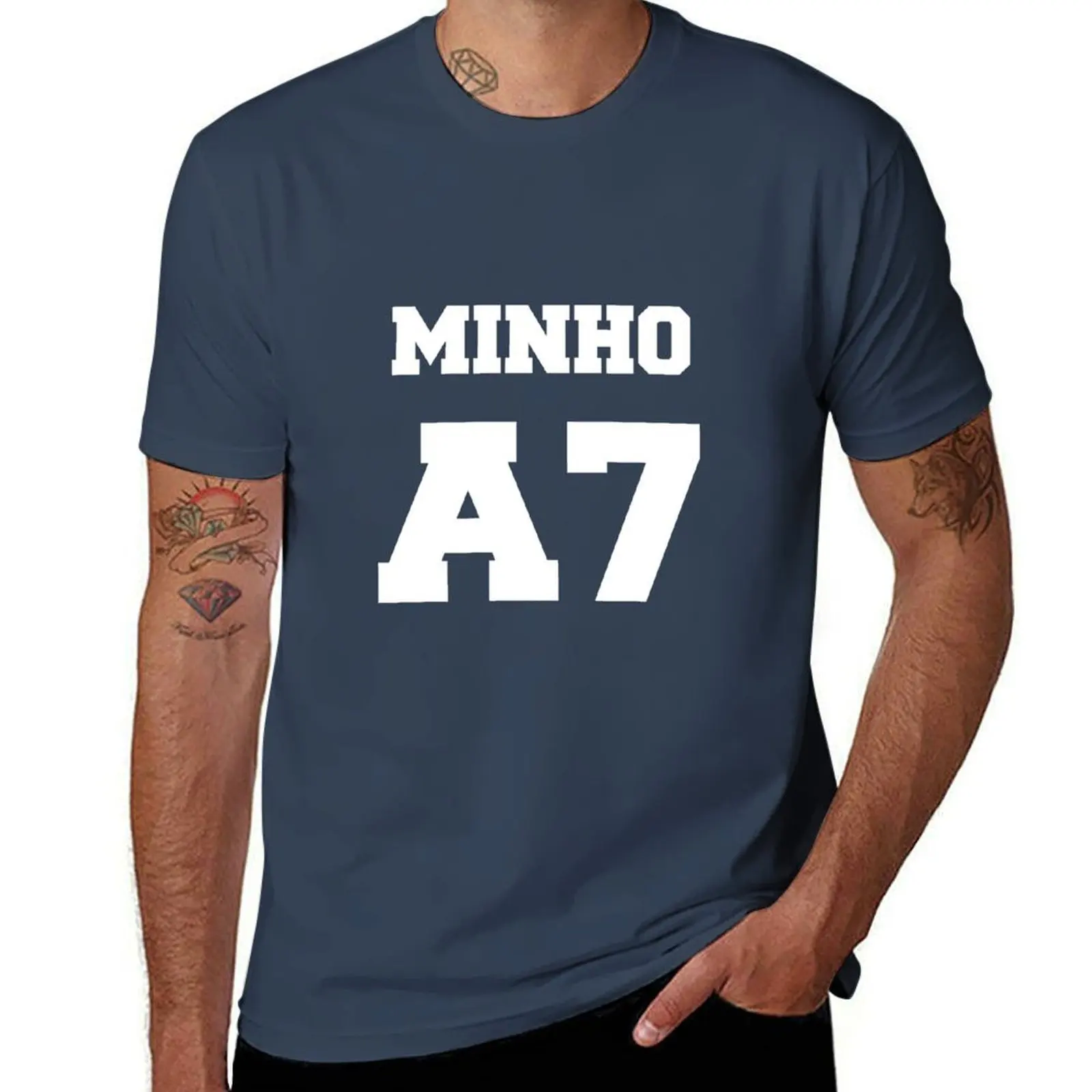 

Minho A7 T-Shirt t shirts for man graphic vintage printed t shirts for man t shirt custom print T-Shirt
