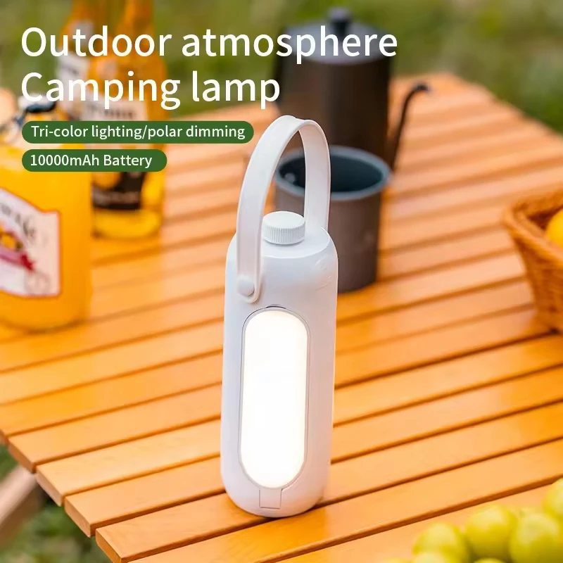 Outdoor long battery life and ultra-bright LED power bank and multi-function hangable waterproof camping light