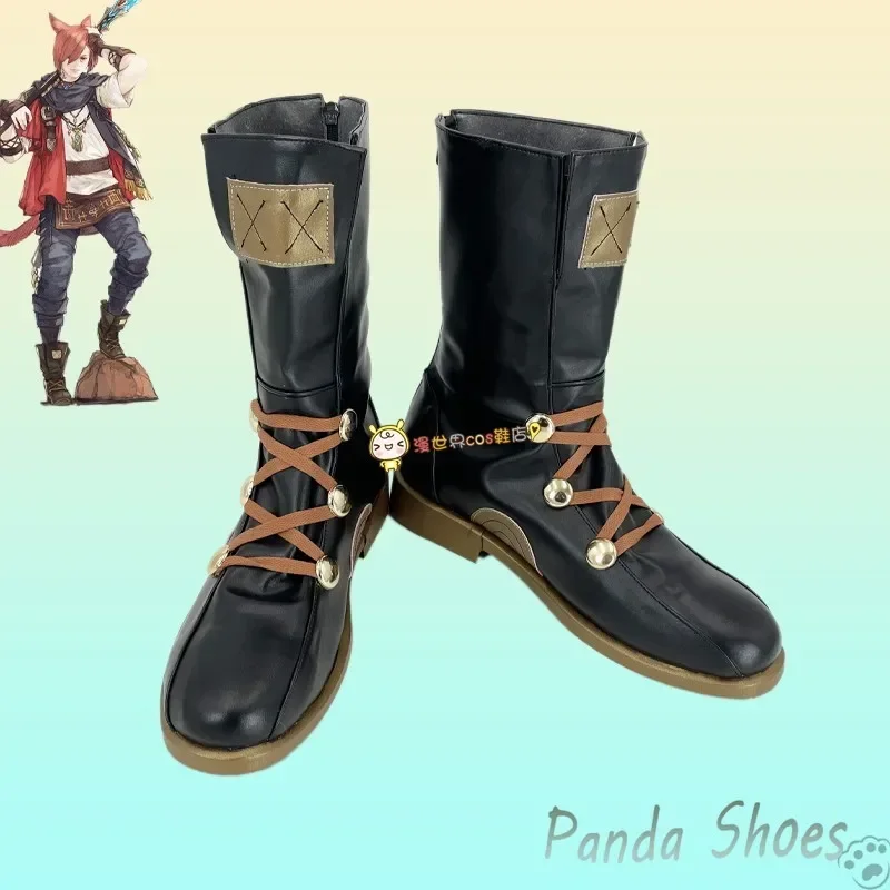 

Игра Final Fantasy Graha Tia Обувь для косплея Аниме Cos Comic Косплей Костюм Опора Обувь для Con Halloween Party