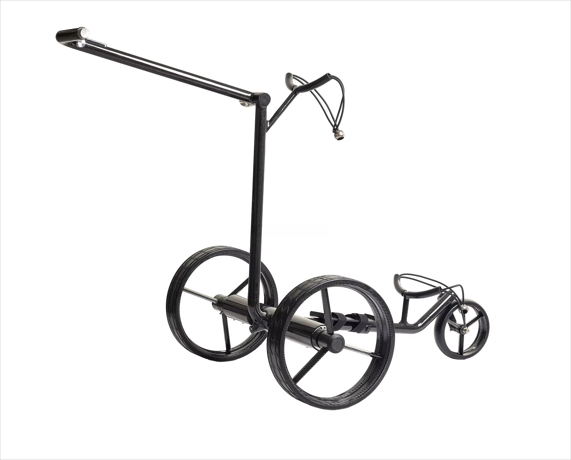 Electric Golf Trolley Super Push, Golf Bag Cart Caddy, Foldable Scooter Transporter Pull Trolley