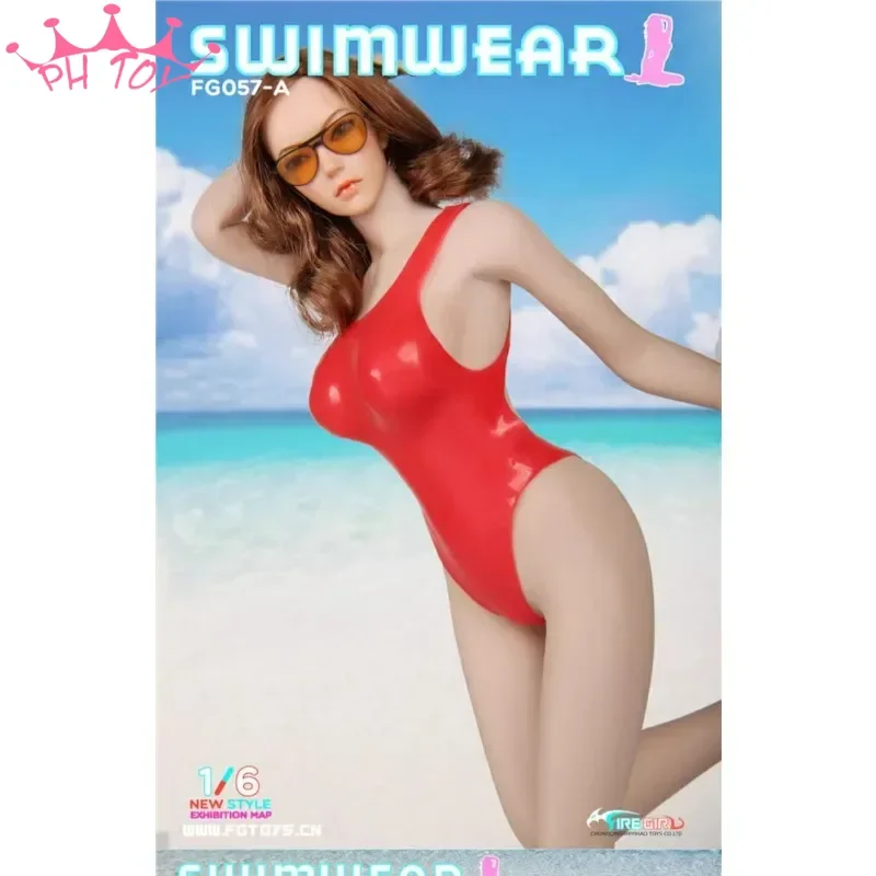 

1/6 Attractive Sexy One Piece Swimsuit Bodysuit Bikini Clothes Model for 12" Female Figure PH TBL Body Doll Accessory