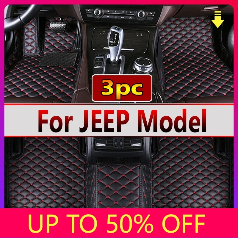 Car Floor Mats For JEEP Grand Cherokee Wrangler Commander Cherokee Compass Renegade Liberty wangler TJ Gladiator Car Accessories