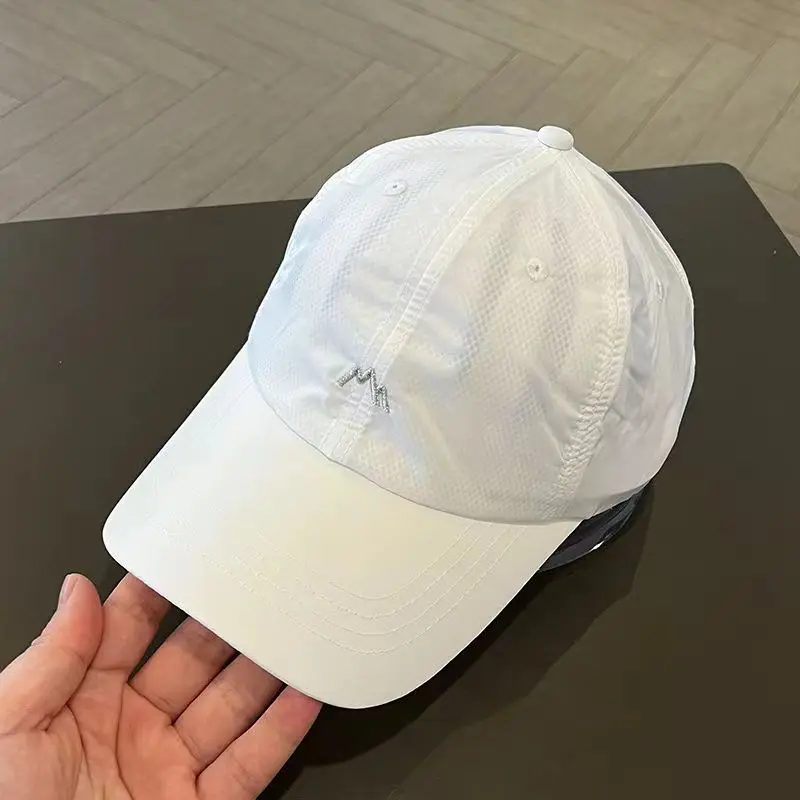 

Summer embroidery quick-drying hat Spring and autumn outdoor sunscreen baseball cap adjustable sports visor