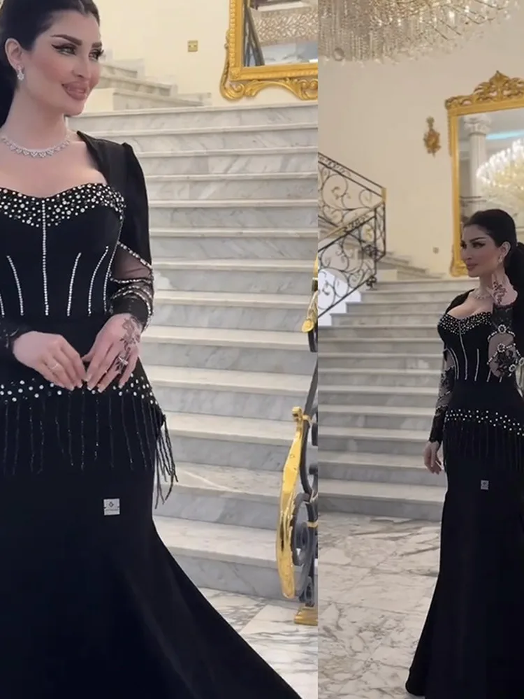 

Модное сексуальное длинное платье с кисточками и запахом на хвосте, вечернее платье для бальных танцев, полиэстер, спандекс