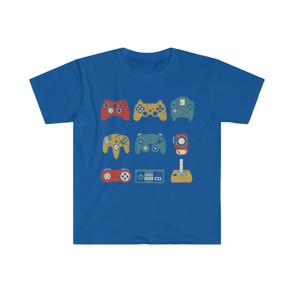 Video Gaming Controllers T-Shirt Summer Men's Tracksuit Short Sleeve Pullover Breathable Sportswear Harajuku Fashion Streetwear
