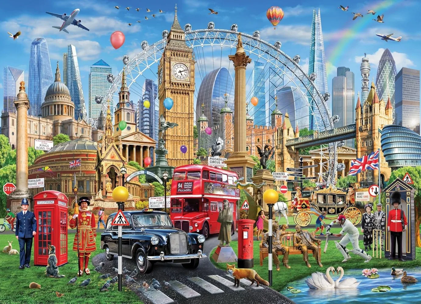 

120/300/500/1000 шт., деревянные головоломки London Art для взрослых, пейзажные головоломки, сложные образовательные идеальные игры, ночи