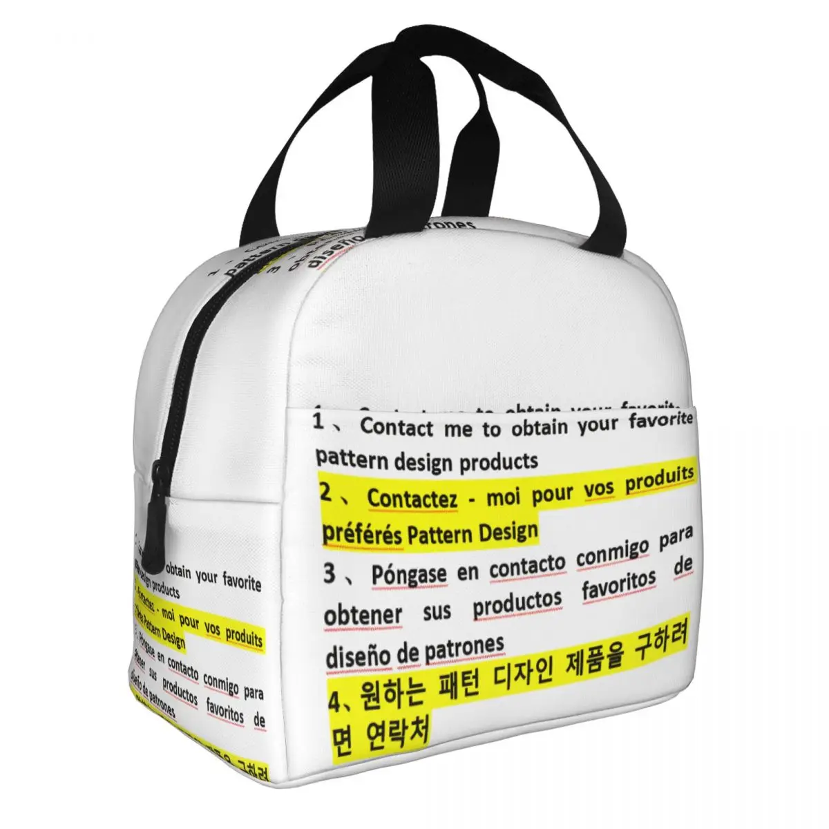 Personalized Custom Your Design Here Thermal Insulated Lunch Bag Women Logo Portable Lunch Container for Picnic Storage Food Box