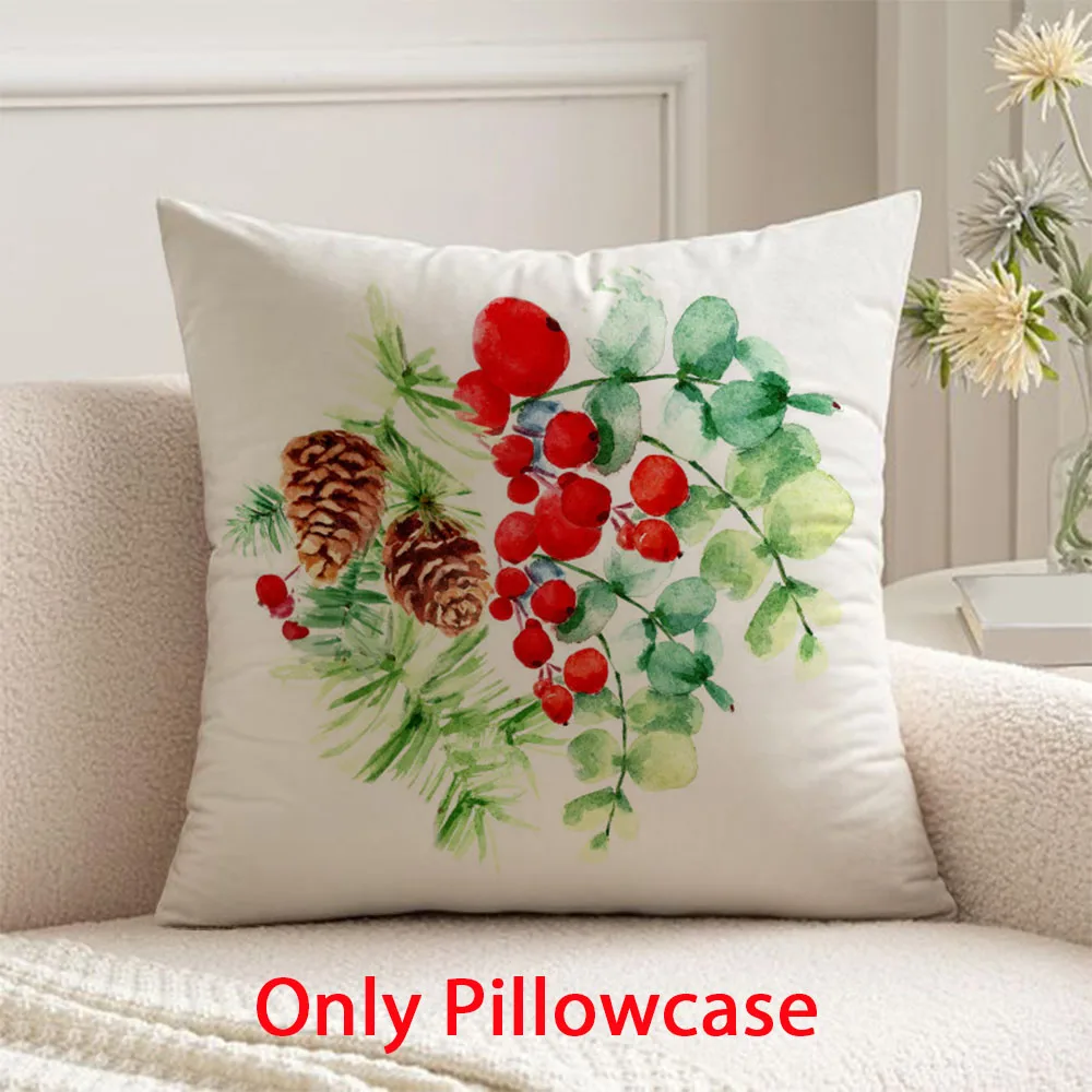

Merry Christmas Pillow cover winter decorative 45x45 cushions cover for new year pillow case for Xmas Pillowcase