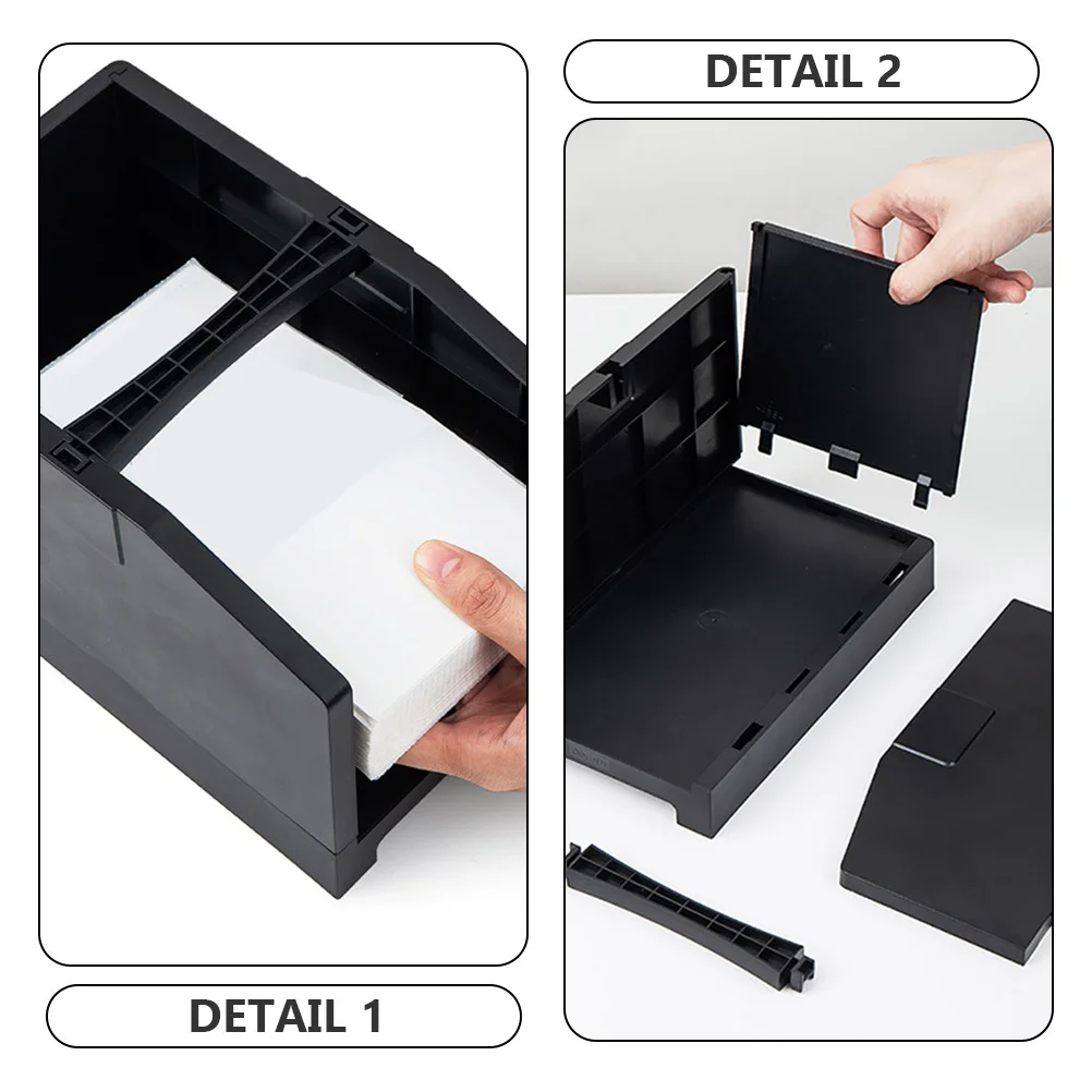 

Plastic Holder Dual Use For Roll Fan-Fold Labels Desktop Label Organizer Compatible With Most Printers Sticker Dispenser