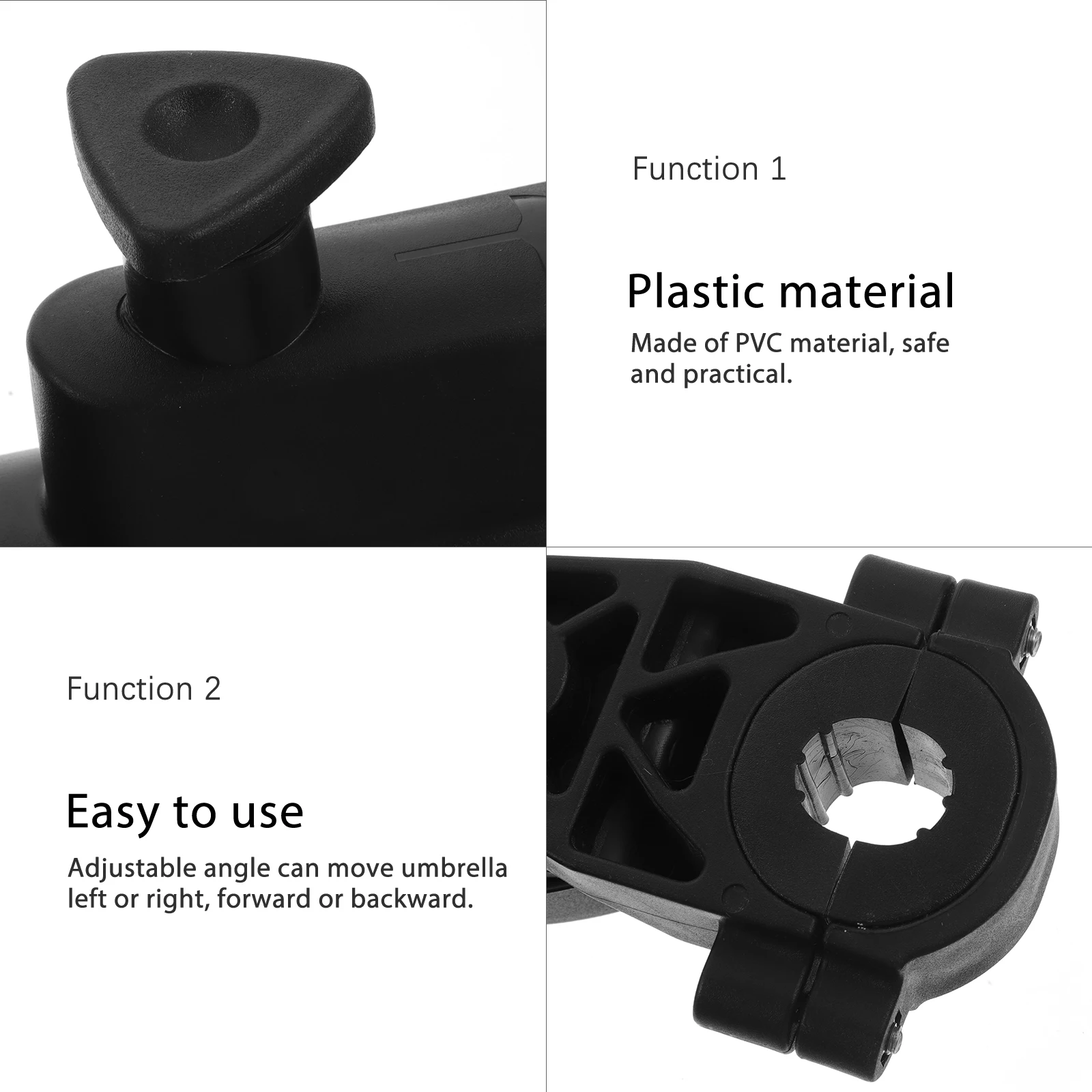 

Golf Trolley Holder Adjustable Cart Stand Universal Fit 3 Wheel Push Carts Sunshade Support Clamp Easy Install Golfs Trolley