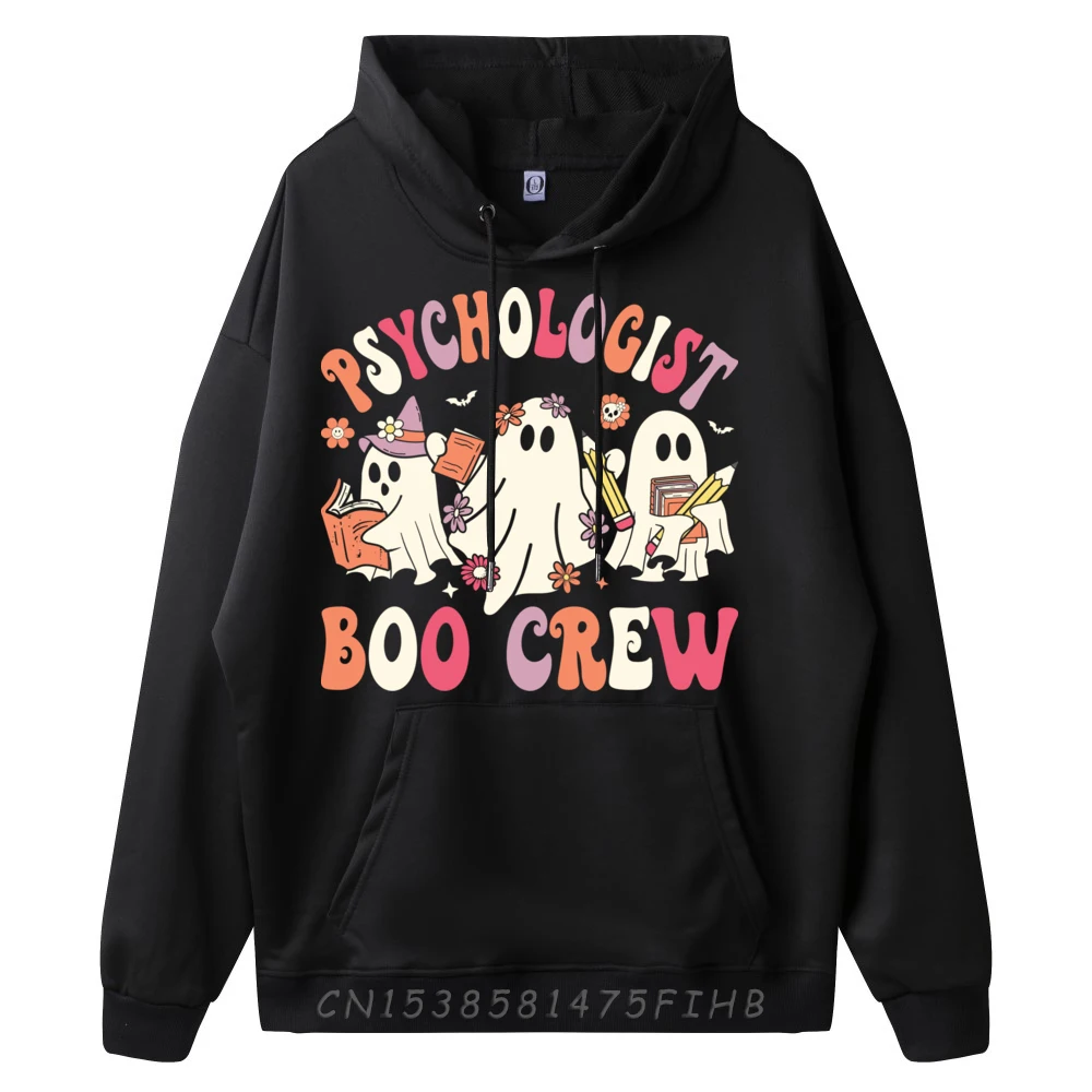 Psychologist Boo Crew Funny School Psychology Halloween Fall Clothes Aesthetic Eco-Friendly Camiseta Masculina Big Size Casual