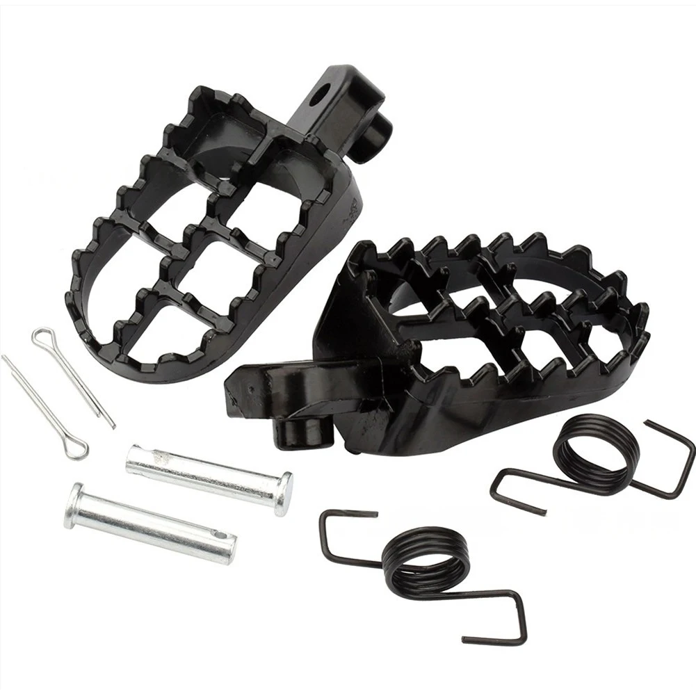 

Подножки для мотоциклов (кроссовых) из черного алюминия, легко устанавливаемые, совместимые с кроссовыми мотоциклами, запчасти для мотоциклов, простая установка