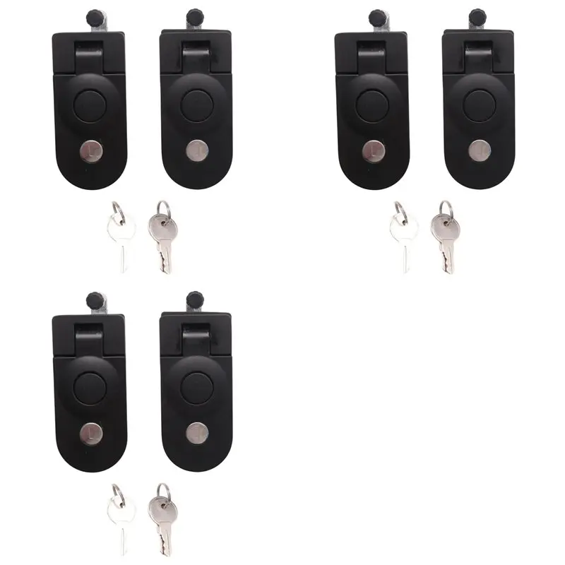 【RECOMENDAR】6X Compression Latches, Metal Flush Mount Trigger Latch, Adjustable Lever Replacement Compression For Trailers