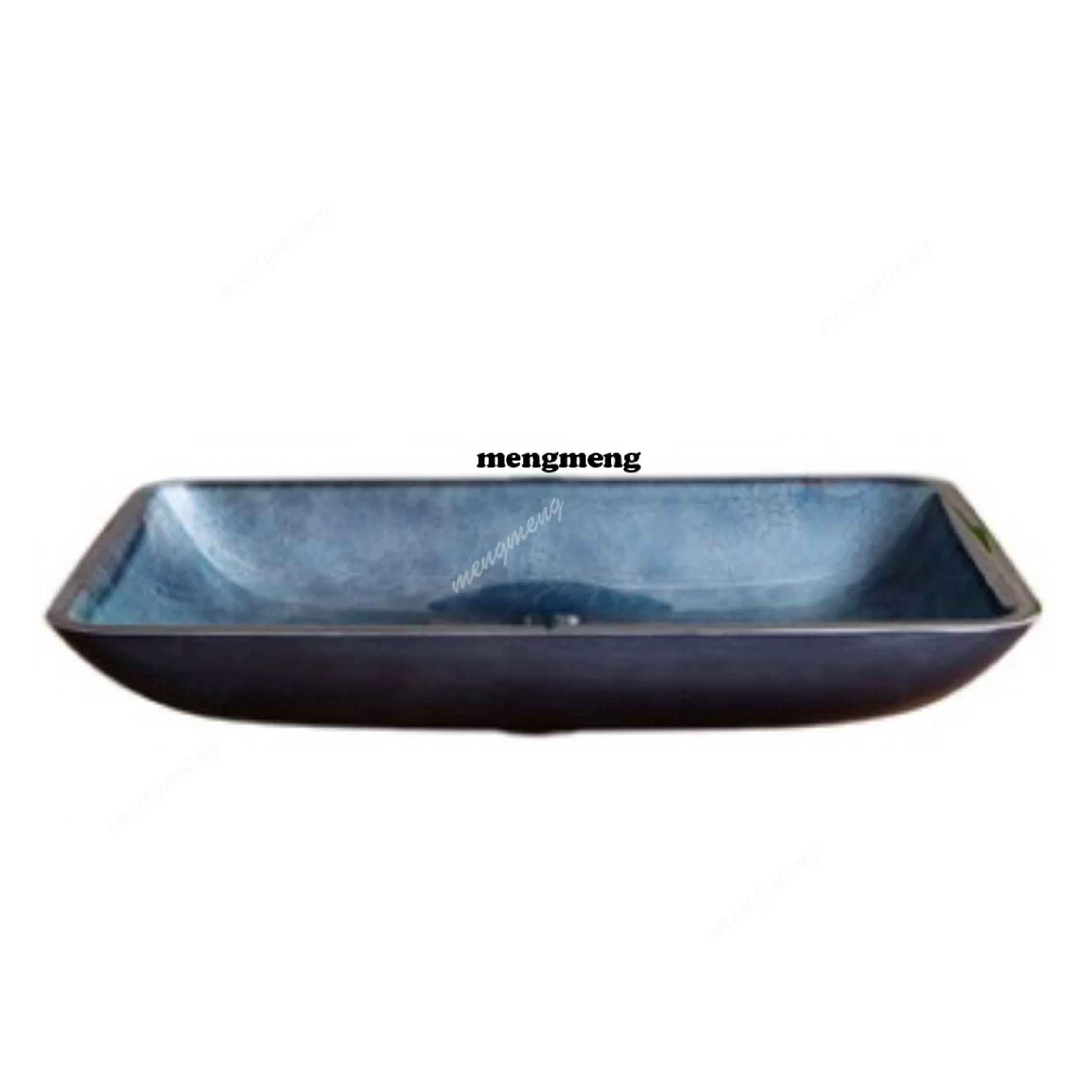 Pure Color Tempered Glass Above Counter Basin Simple Art Basin Wholesale Wash  Bathroom Basin
