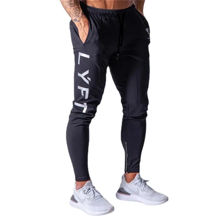 Men's Spor Slim Fit Training Pants Casual Sweatpants mid Waist Long Trousers Running Exercise Small Foot Pants