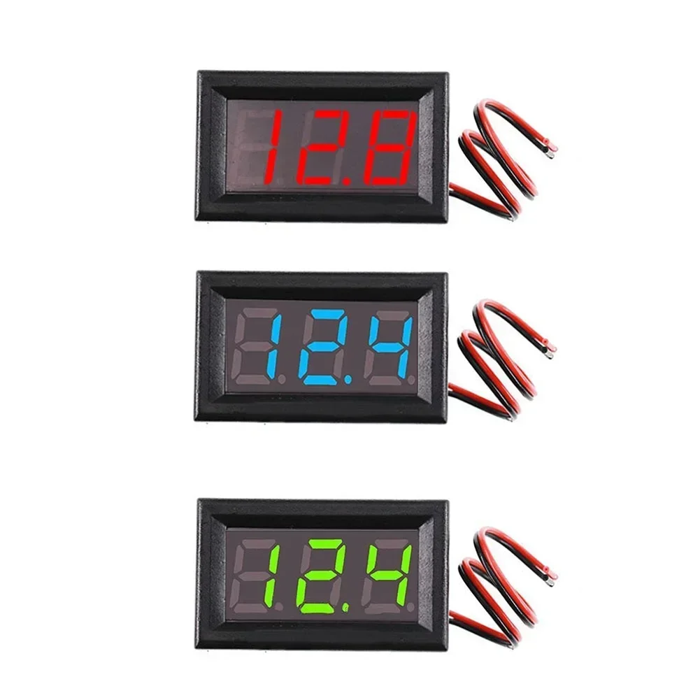 Voltage Voltmeter LED Voltage Table Low Voltage Start DC 5-120V Dual Digital Voltmeter LED Display Digital LED Panel Practical