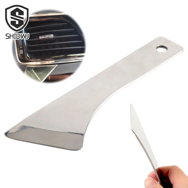 

1Pcs Stainless Steel Car Door Trim Panel Removal Level Pry Bar Auto Interior Audio Dashboard Radio Fastener Disassembly Tool