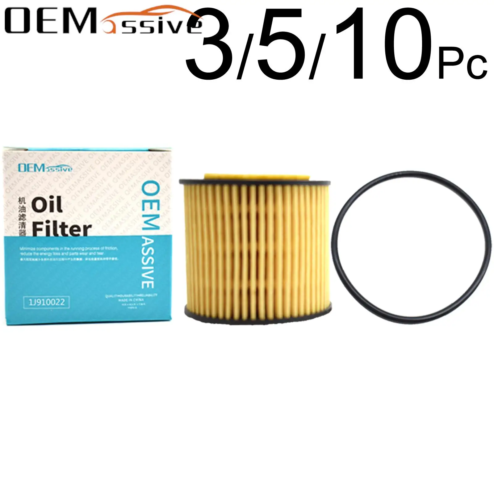 (1J910022) Oil Filter For SEAT Cordoba 6L Toledo KG Ibiza 6J Skoda Fabia 6Y Rapid NH1 NH3 Roomster 5J VW Fox 5Z Polo 6R 9N 1.2 L