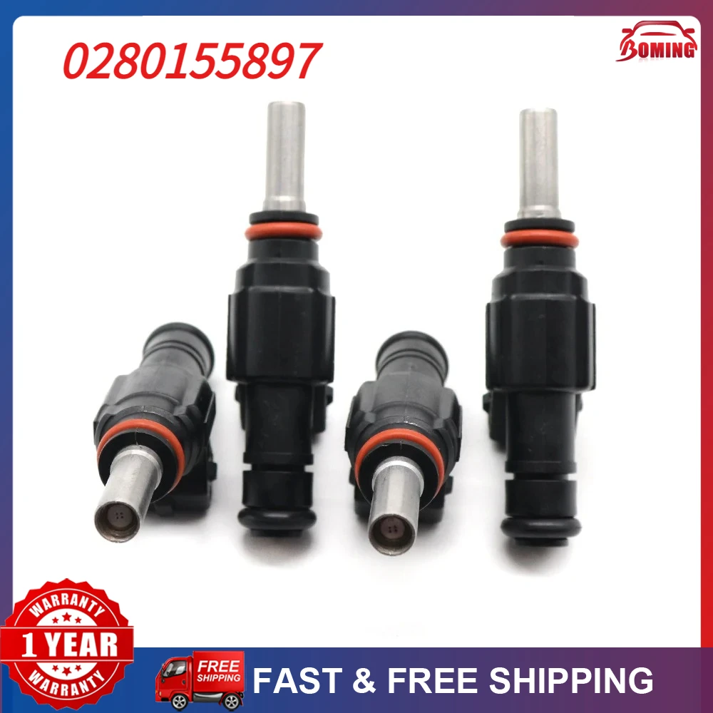 

Car Fuel Injectors Nozzle 4pcs for Audi Porsche Volkswagen 3.2L V6 04-06 Golf 1.8L Turbo 06A906031S 0280155897