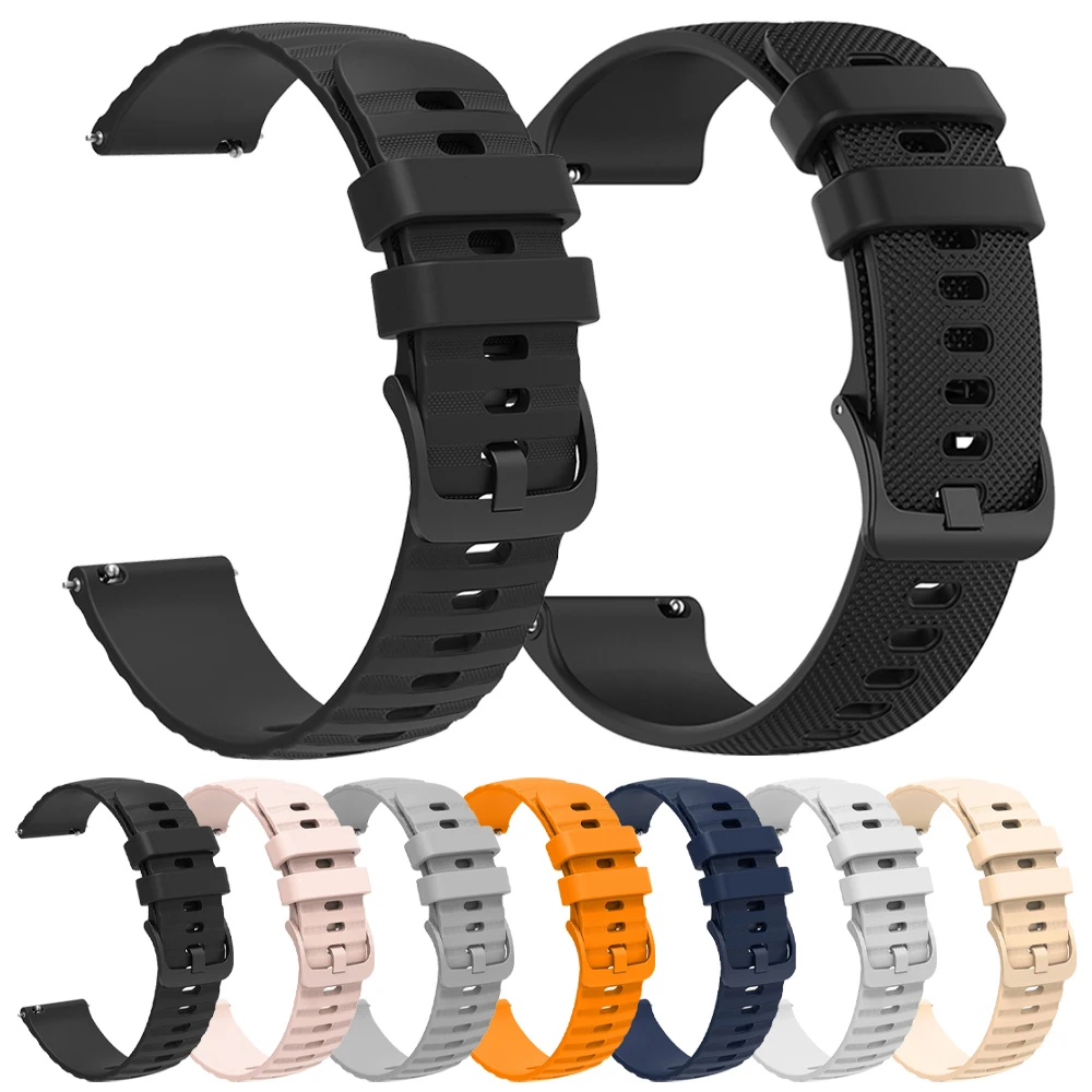 20mm 22mm Silicone Strap For Garmin Venu 3 2 Band Forerunner 265 255 165 M Vivoactive 4 Bracelet Venu Sq2 Plus Approach S50 Belt