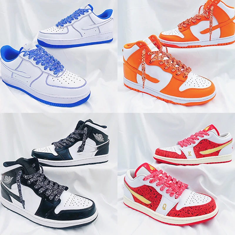 Flache Schnürsenkel, Cashew-Blumen-Schnürsenkel für Sneakers, Vergoldung, handbemalt, für Sport, Freizeit, Basketball, Tennis, Schnürsenkel, Schnürsenkel – Detail 8