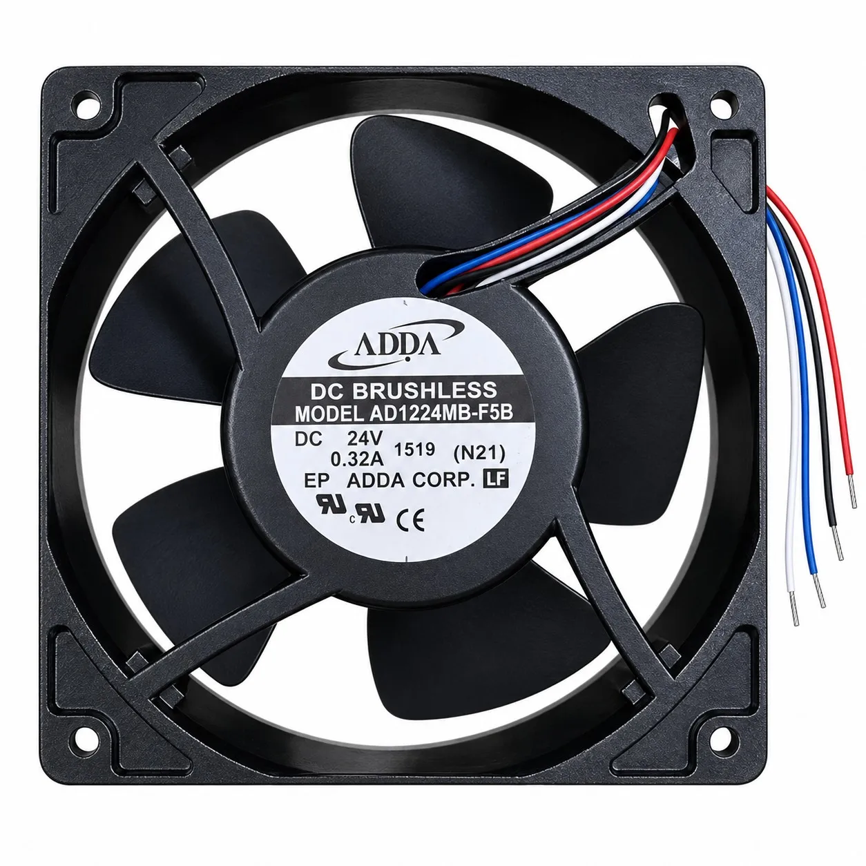 AD1224MB-F5B DC Cooling Fan 120x120x38mm 12038 24V 0.32A PWM Tachometer 4-Wire for ADDA