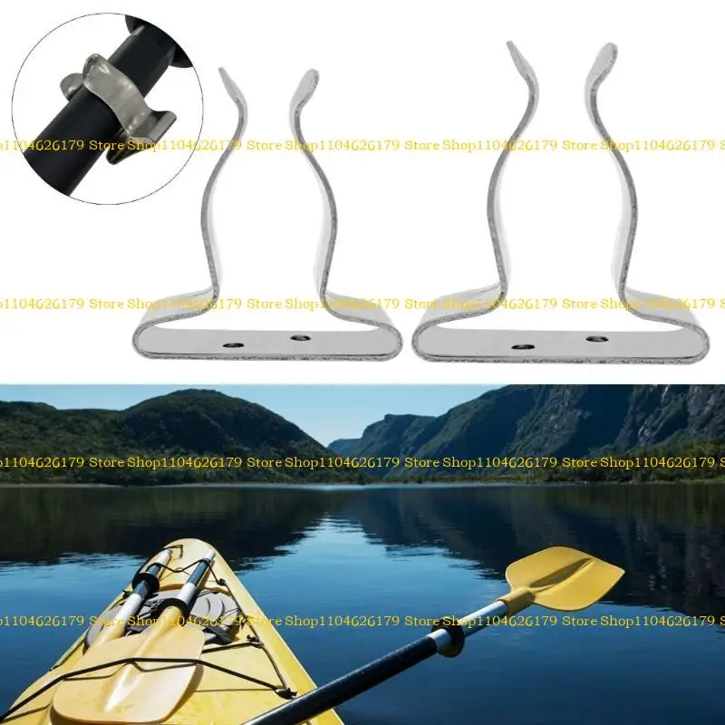 

A1A2 2Pcs Boat Hook Holder Marine Spring Clip Tool Holder Easily to Install