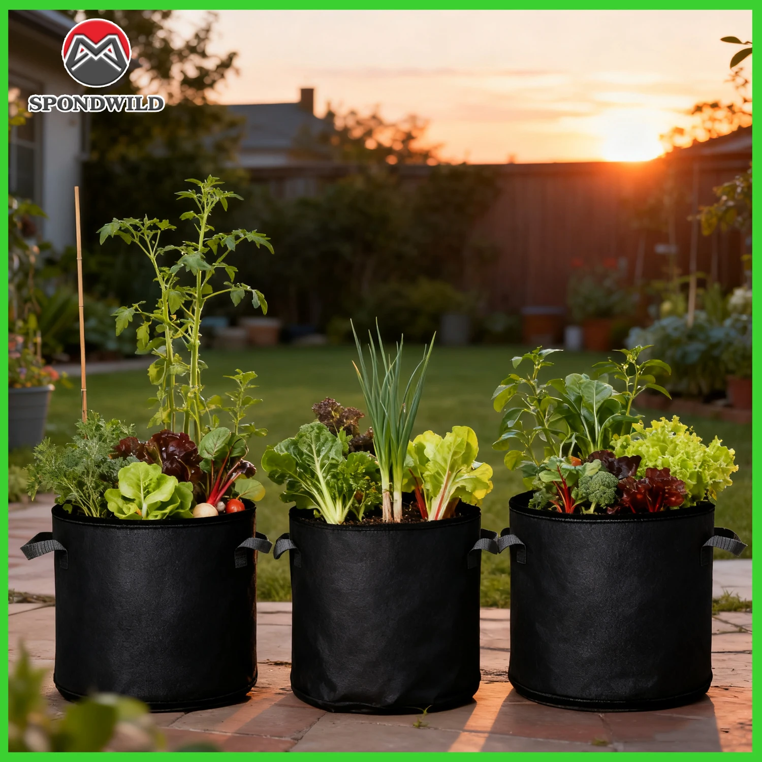 

5-галонные пакеты для выращивания растений, горшки из нетканого материала с увлажнителем, аэрационные горшки для овощей и картофеля в теплице