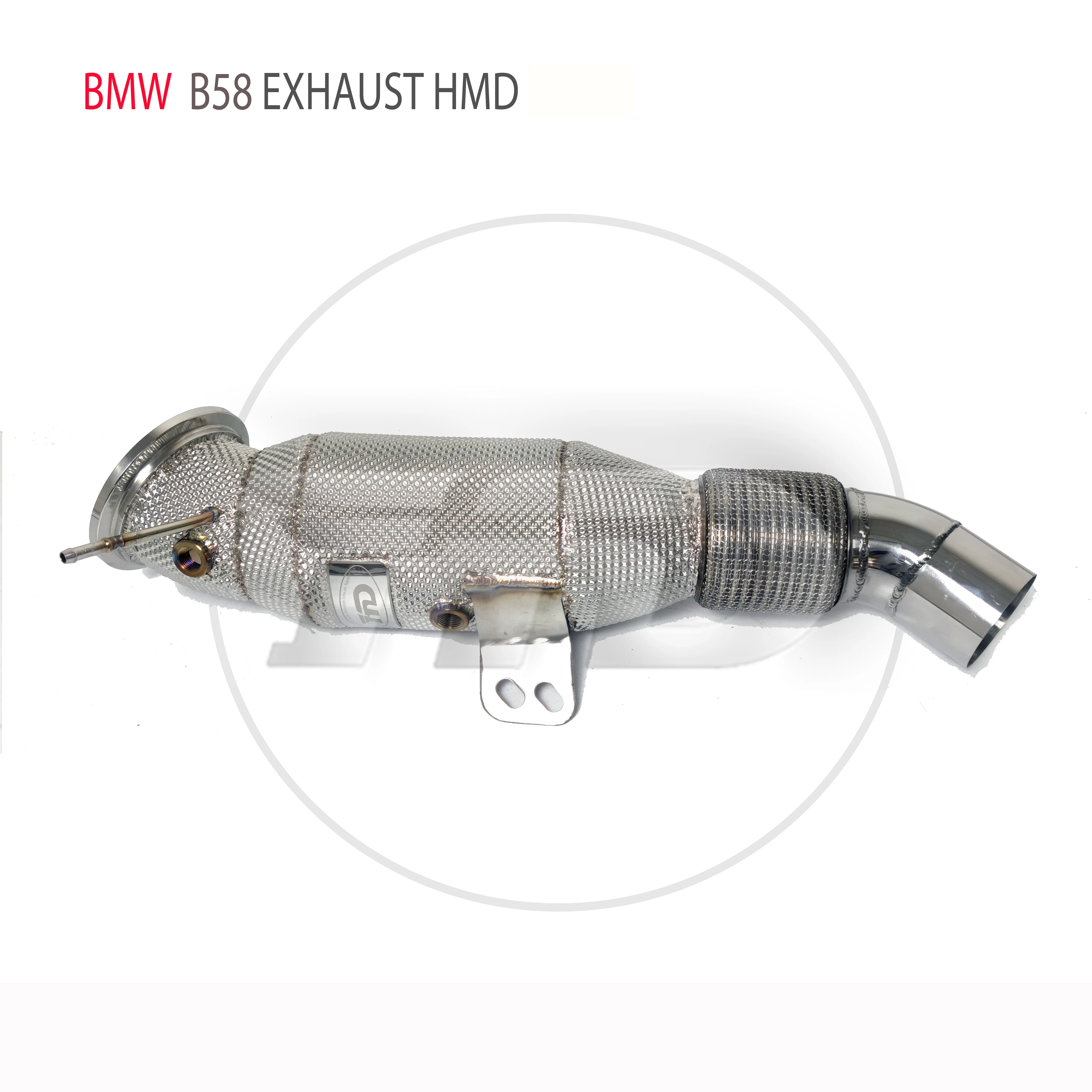 HMD Exhaust System High Flow Performance Downpipe for BMW 740Li B58 Engine 3.0T Car Accessories With Cat Pipe