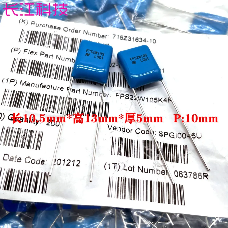 

100pcs/Japan 105 1uf 1.0uf 450v 400v CBB thin film capacitor